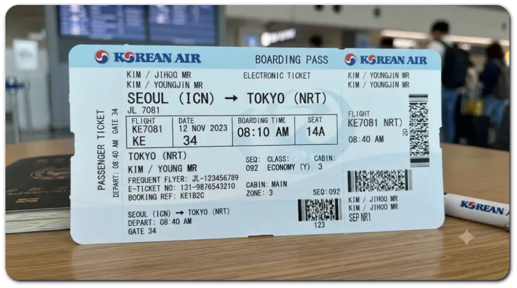 대한항공-티켓