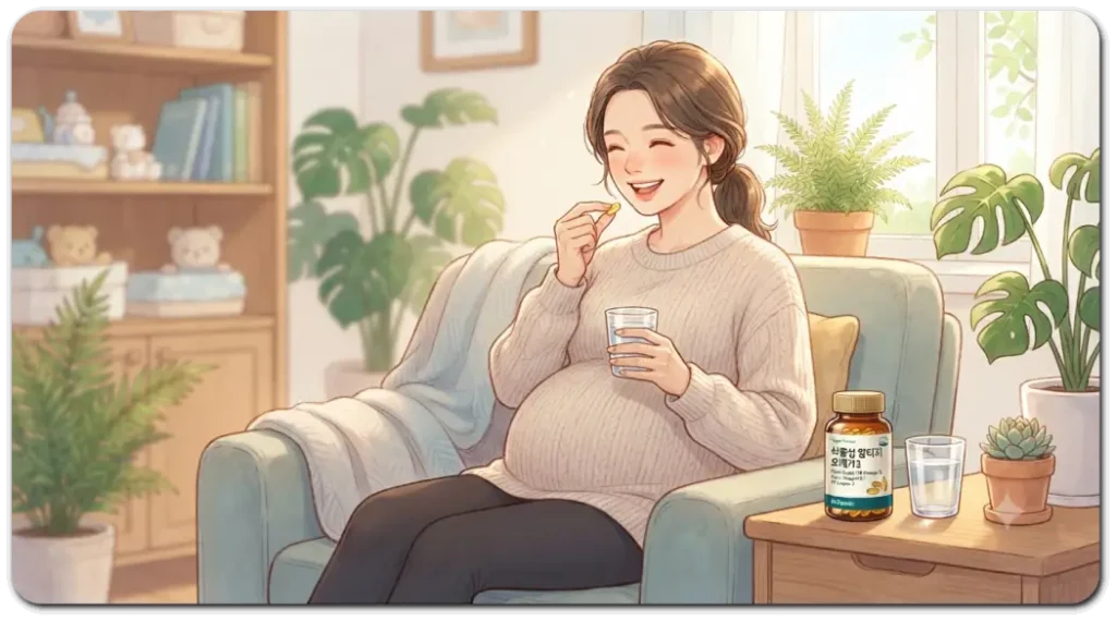식물성-알티지-오메가3-복용하는-임산부