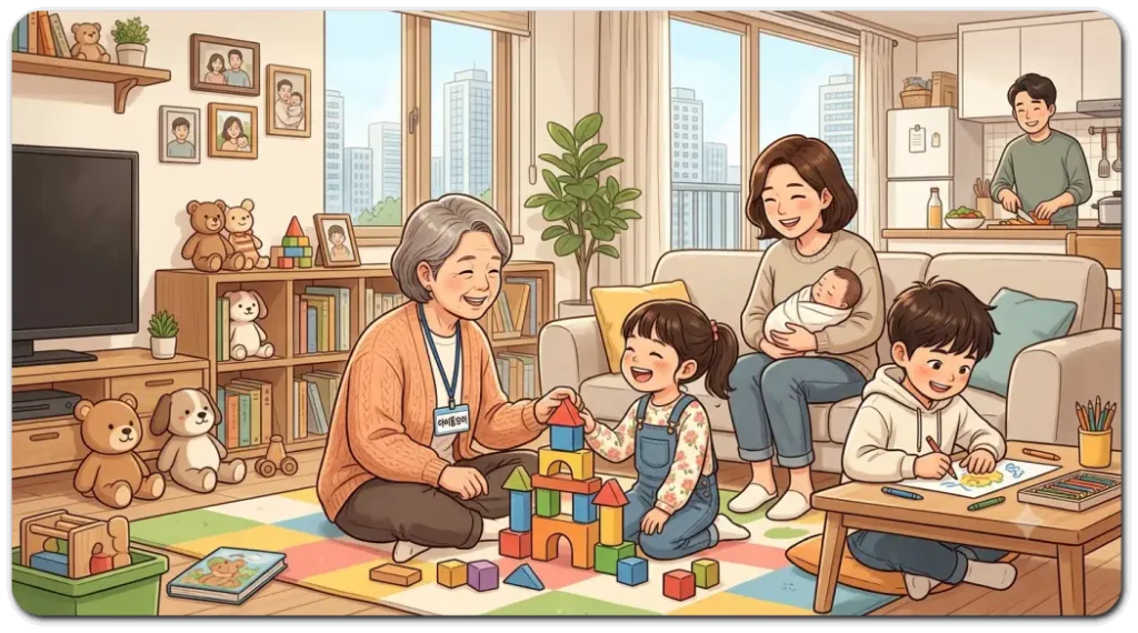 전문돌보미-지원으로-아이돌봄-서비스-이용하는-가정