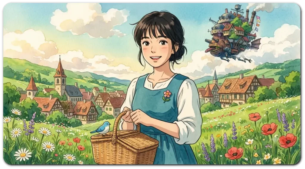 지브리-감성-이미지-하울의-움직이는-성-컨셉