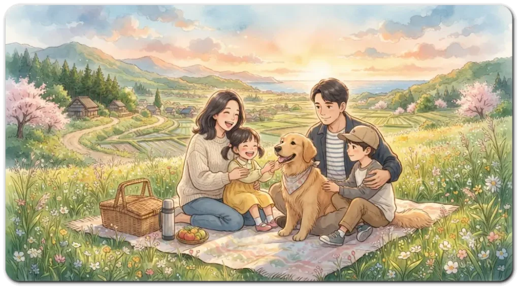 지브리-스타일로-사진-변환한-가족사진