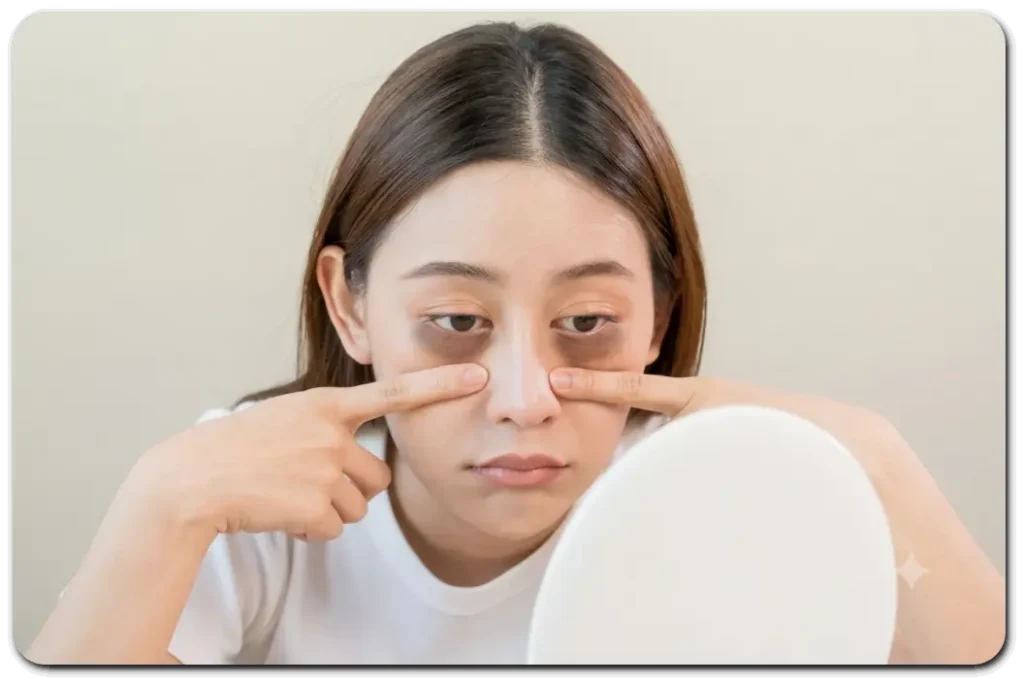 눈밑지방재배치-수술을-고민하는-여성