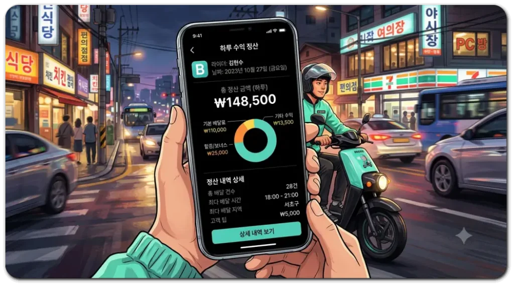 배민-라이더-하루-수익