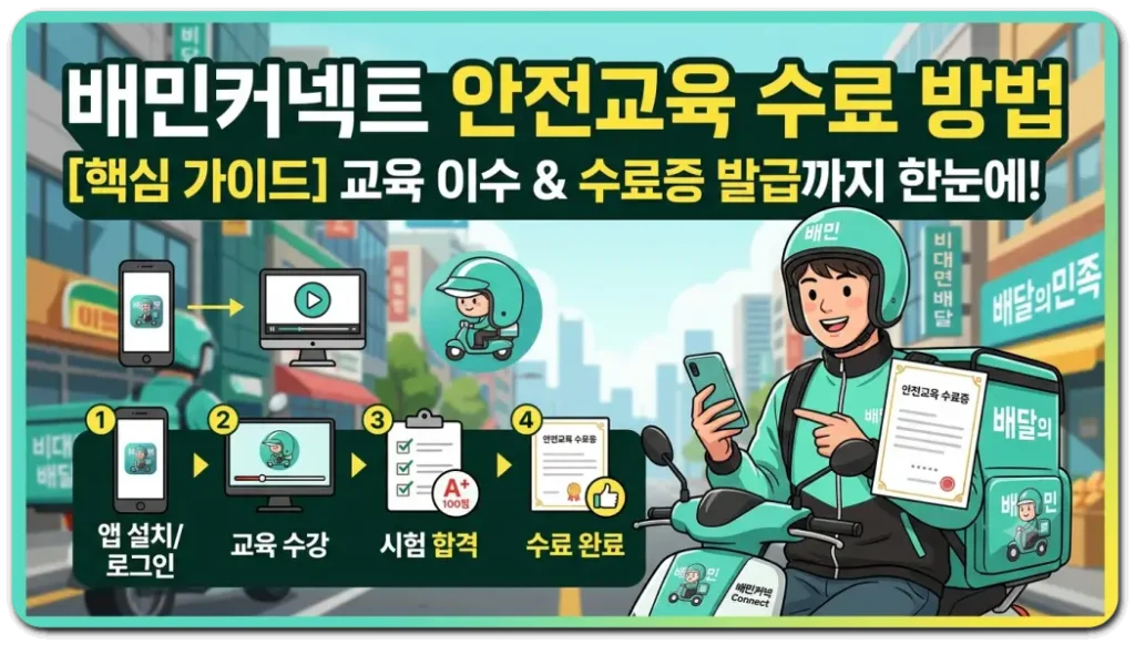 배민-커넥트-안전교육-수료방법