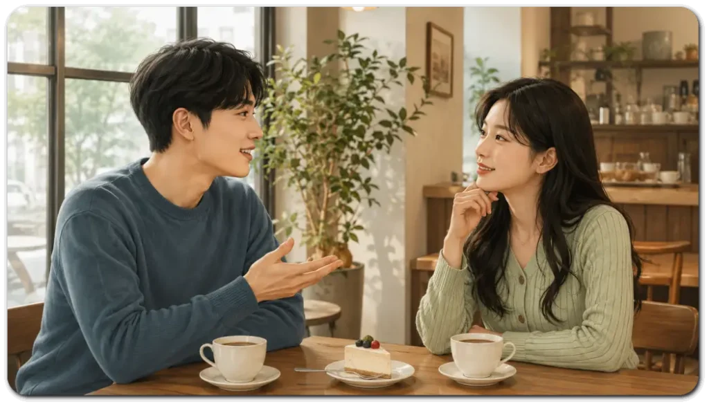 카페에서-나누는-따뜻한-남녀의-대화