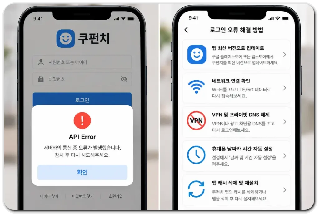 쿠펀치-오류-해결가이드