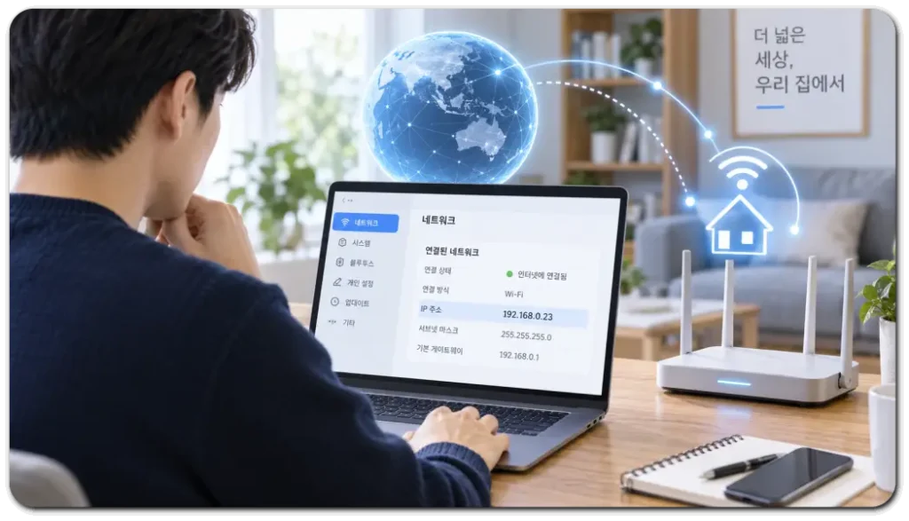 노트북으로-확인하는-홈-네트워크-IP