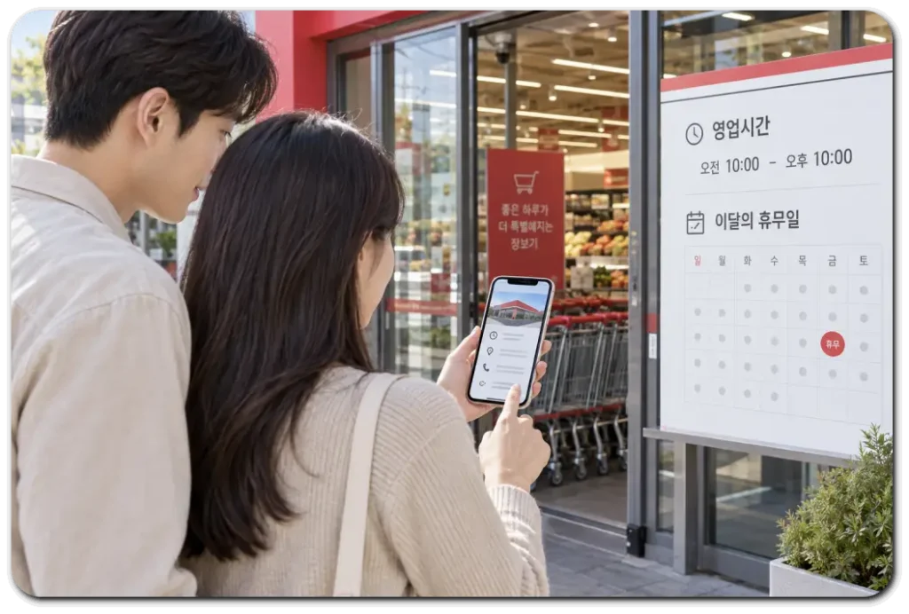 마트앞-영업시간과-휴무일-확인