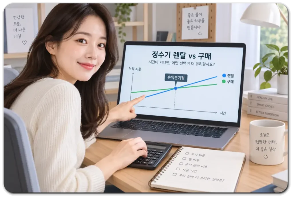 정수기-렌탈-구매-손익분기점-비교