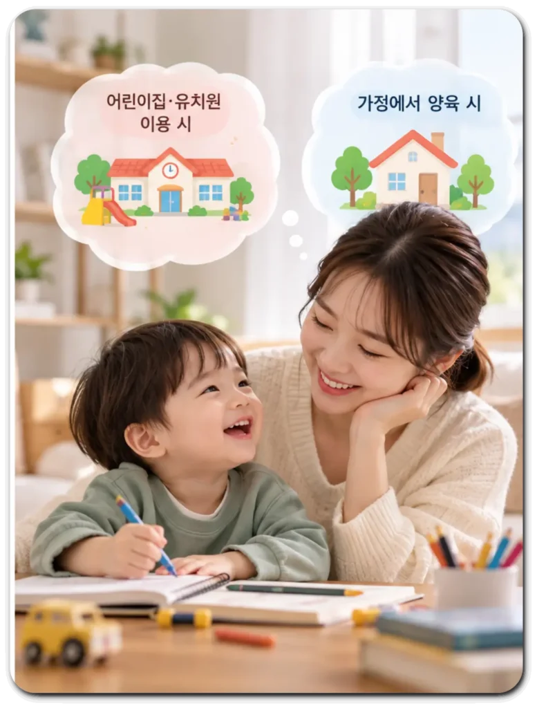 가정양육수당_어린이집_이용차이