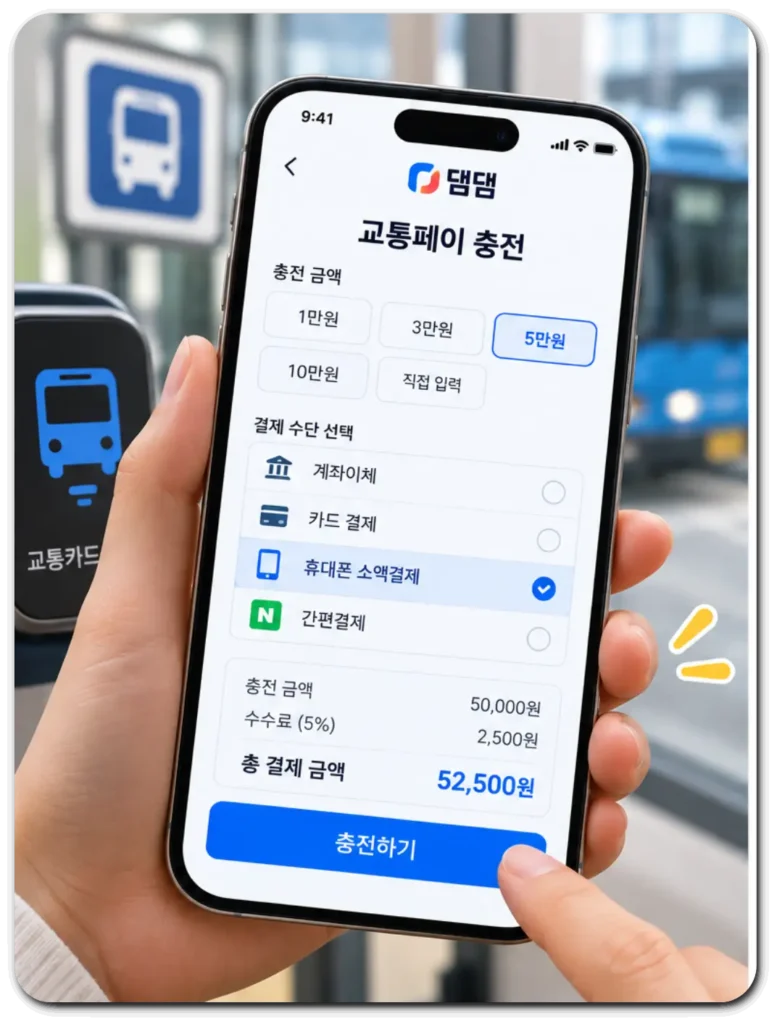 댐댐_소액결제_충전수수료