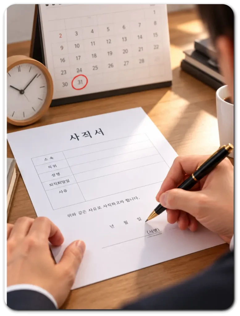 사직서_퇴직희망일_작성방법