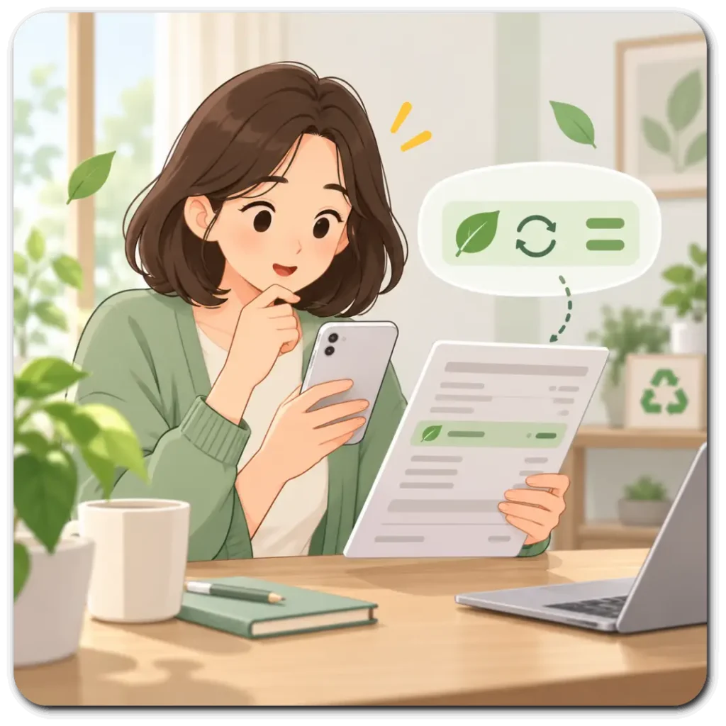 에코페터-부과서비스-확인하는-여성